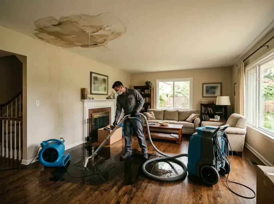 attic-pipe-burst-ceiling-drip-008 — frequently asked questions, Water Damage Restoration & Carpet Care in Brook Park, OH